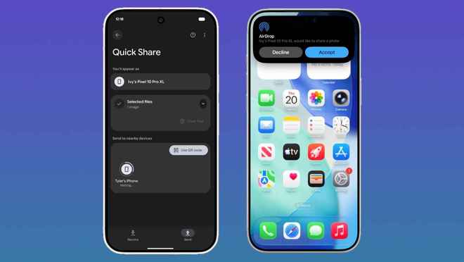 谷歌宣布新功能 允许 iPhone 和安卓用户之间共享文件