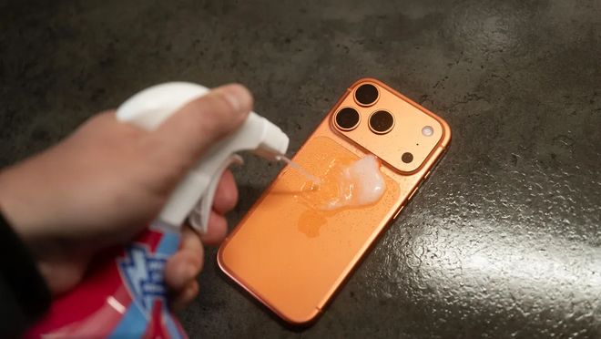 测试显示:误使用家用清洁剂难致苹果iPhone 17 Pro机身明显变色